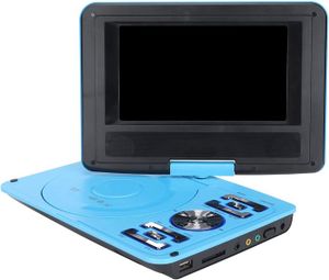 LECTEUR DVD PORTABLE bleu Lecteur DVD Portable HD pour Enfants de 6,8 P