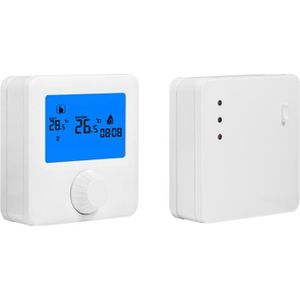 THERMOSTAT D'AMBIANCE Thermostat Programmable de chauffage, 5 ~ 35 ° C RF sans fil avec le contrôleur de température numérique de verrouillage