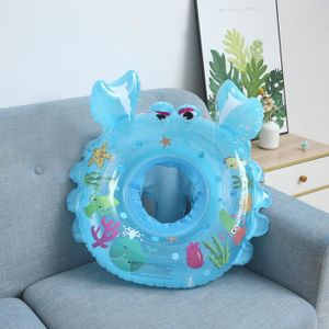 BOUÉE - BRASSARD Bleu - Bouée de piscine gonflable en forme de crabe pour bébé, anneau de natation mignon, siège'eau, jouets d