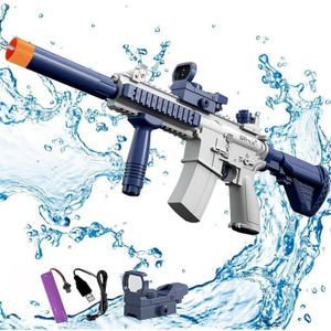 PISTOLET À EAU Pistolet à eau électrique, pistolet à eau pour adultes et enfants, bouteille d'eau pouvant être connectée, portée jusqu'à 8 m,  A365