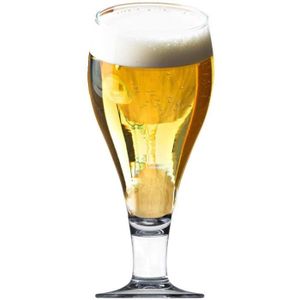 Hostelvia Lot de 6 verres /à bi/ère en verre tremp/é pour micro-ondes et lave-vaisselle 440 ml