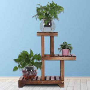 Etag/ère /à Fleurs /Étag/ère Echelle Escalier en Bois /Étag/ère de Jardin /Étag/ère de Porte-Fleurs /à 3 Niveaux Pr/ésentoir pour Jardin Balcon Terrasse Meuble de Rangement