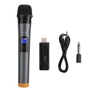 MICROPHONE Microphone,Kit de Microphone portable sans fil UHF