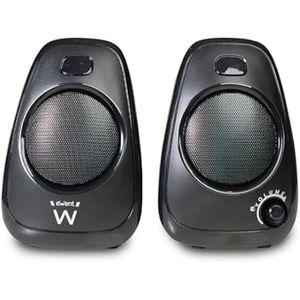 Haut-parleurs Bluetooth Avec Leds Enceinte PC Bluetooth Avec Prise Jack 3.5mm LinQ Noir Enceinte Stéréo PC