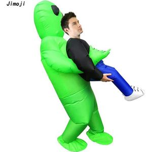 KIT DE JONGLERIE Deguisement Adult Homme Femme Alien Gonflable Costume Halloween Noël Fête 160cm-190cm Vert