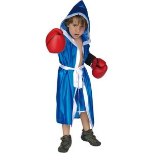 DÉGUISEMENT - PANOPLIE Déguisement Boxeur Rocky enfant - EL REY DEL CARNAVAL - 9 ans - Bleu - Multicolore - Mixte
