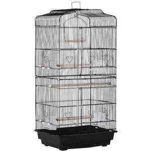 VOLIÈRE - CAGE OISEAU Cage à oiseaux volière avec mangeoires perchoirs p