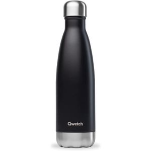 GOURDE Qwetch - Bouteille Isotherme Noir 500ml - Gourde N