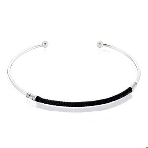 Bracelet Manchette Large En Argent Massif - Poids 64,7 Grammes - Occasion
