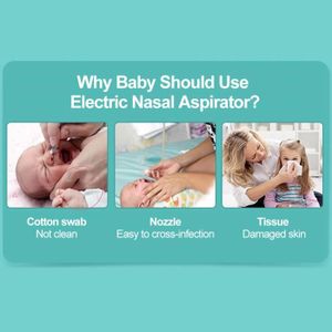 MOUCHE-BÉBÉ Vvikizy aspirateur nasal pour bébé Aspirateur nasal professionnel pour bébé, nettoyeur de narine électrique, sûr et hygiene visage