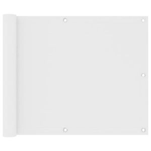 TISSU YUM Écran de balcon Blanc 75x300 cm Tissu Oxford