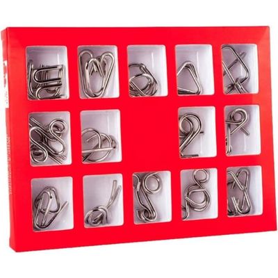 HUJ Puzzle de déverrouillage en métal Alliage Puzzle Jeu Adulte Portable Drôle 3D Déverrouiller