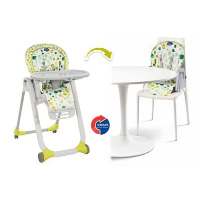 CHICCO Chaise Haute Jazzy 6m et + Vert - Cdiscount Puériculture