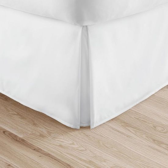 Jupe De Lit à Volants Microfibre - Couvre-lit Antidérapant Avec Ourlet élastique - 200x220cm - Couleur Jade