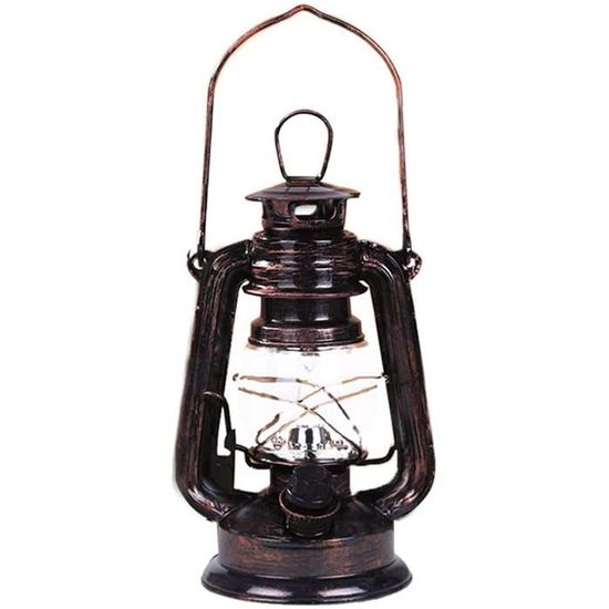 Lanterne Tempête Vintage 30 Cm Citronnelle Verte - Lampe à Huile Rétro Pour Maison, Jardin Et Camping