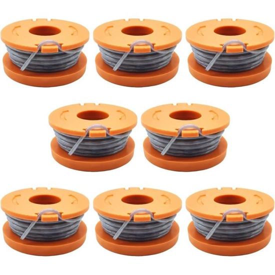 Ersatzfaden Für Mac Allister MGTP18Li Rasentrimmer, 1,5 Mm, 2,5 M Länge - 9 Stück Spulen