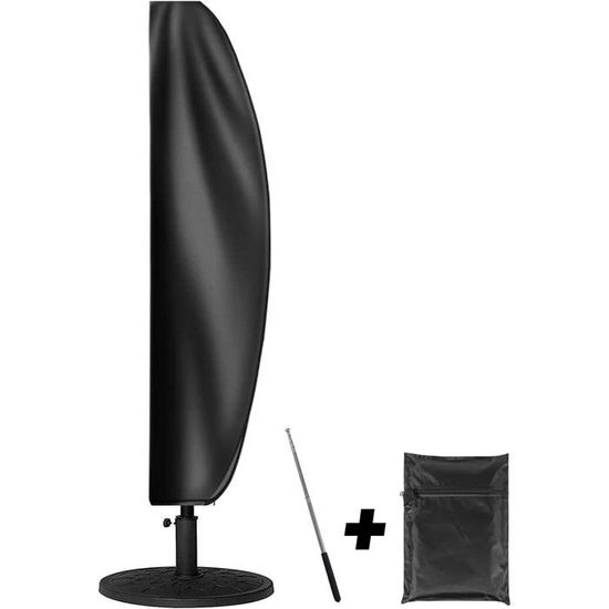 Housse De Protection Pour Parasol Déporté Avec Fermeture éclair - Tissu Oxford 420D Imperméable Anti-UV - Taille 280 Cm
