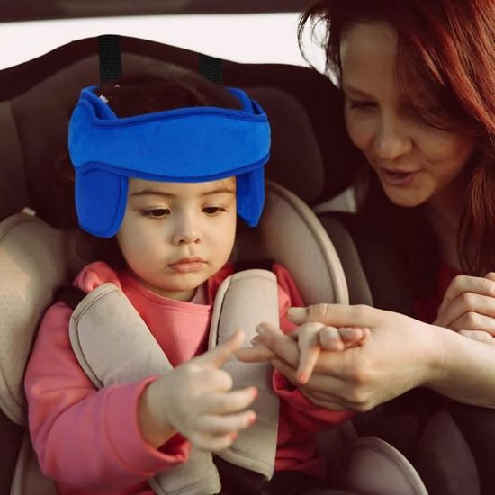 Support De Tête Bébé Voiture ZoneYan - Appui-Tête Siège Auto Réglable Gris Pour Enfant