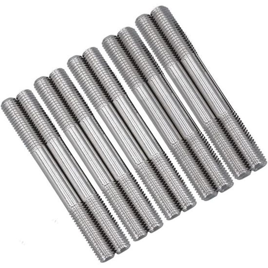 Boulons à Vis Filetés Double Extrémité M6x30mm - Acier Inoxydable 304 - Lot De 20 Pièces