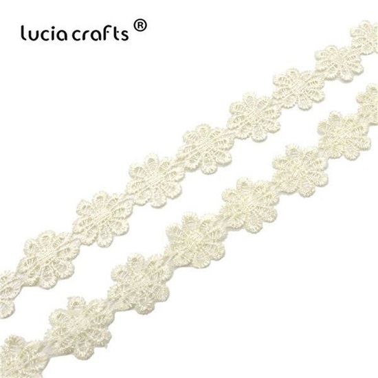 Ruban Décoratif Marguerite 7,5 Yards - 2,5 Cm Largeur - Décoration Florale Pour Vêtements, Cadeaux, Broderie