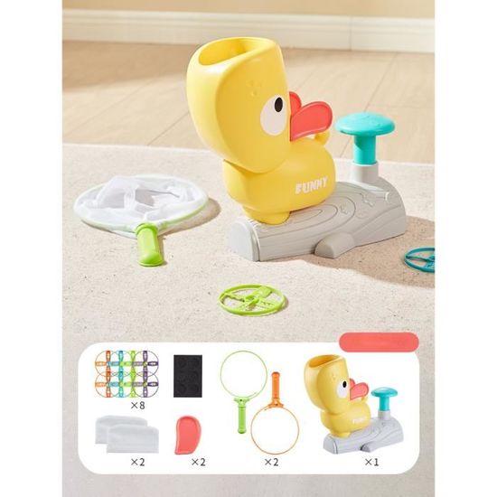 Jeux Extérieur Enfant 3 En 1 - Lancer, Saut, Fusée - Avec Télécommande, Pour 3 à 7 Ans - Cadeau Garçons Filles