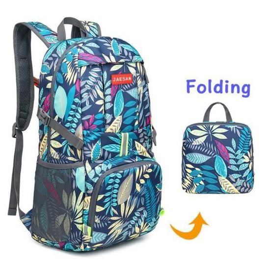 Sac à Dos De Randonnée Pliable Ultraléger 35L Imperméable - Homme (Marine)