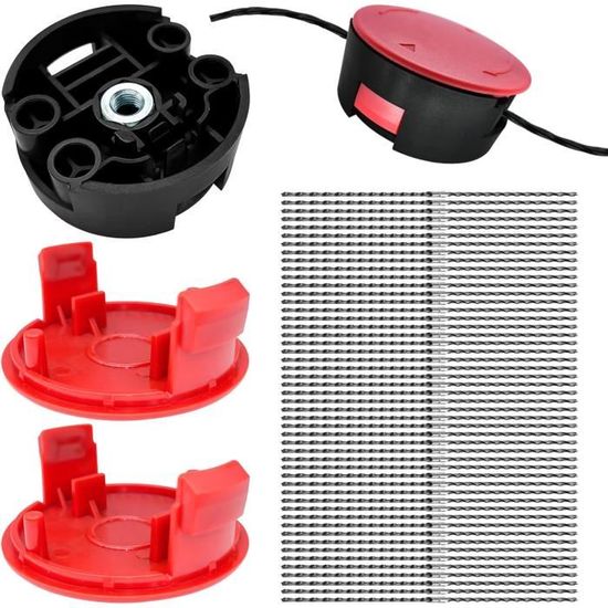 Lot De 4 Cache-Bobines De Rechange Pour Débroussailleuse Bosch AFS 23-37 - Protection De La Ligne De Coupe - Montage Simple Sans Outil - 11