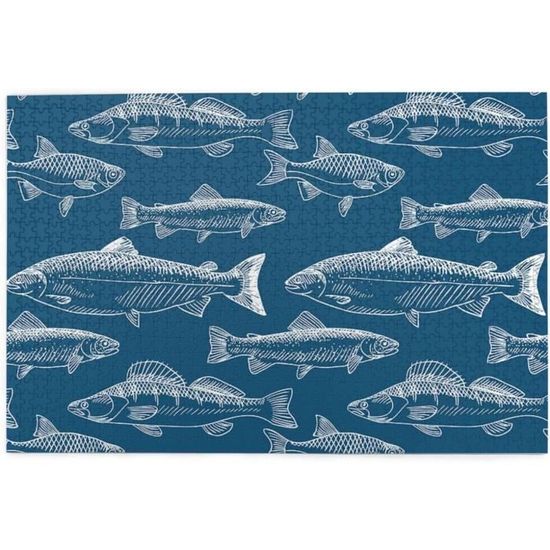 Puzzle 1060 Pièces – Scène Sous-marine Tropicale Avec Poissons & Formes Cachées – Trefl