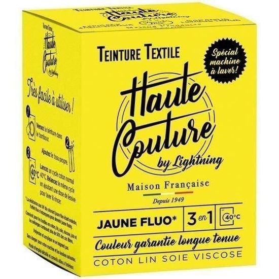 Teinture Tissu Idéal liquide - Jaune Moutarde - 40 ml - Teinture coton -  Creavea