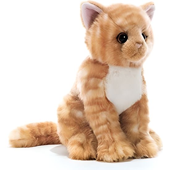Peluche chat 2025 roux