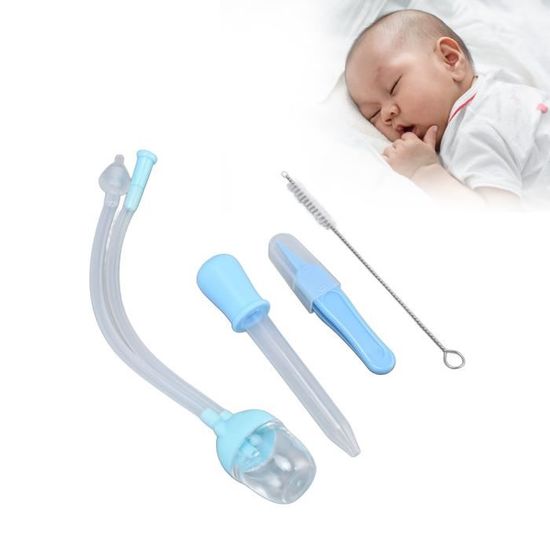 EIROVYA 2 Pièces Aspirateur Nasal Bébé,Booger Nasal Et Nettoyeur D
