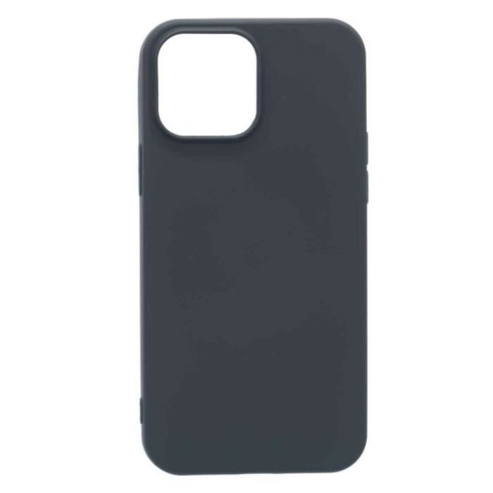 Coque souple noire pour Apple iPhone 13 Pro Max silicone toucher soft