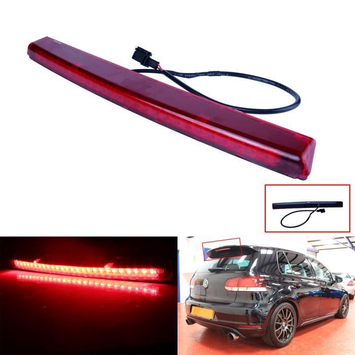 Rouge LED Supplémentaire Haut Niveau Feu Arriere Feux de Stop Frein Pour VW Golf 5 GTI R32 R-Line Passat Variant R36 Polo 9N