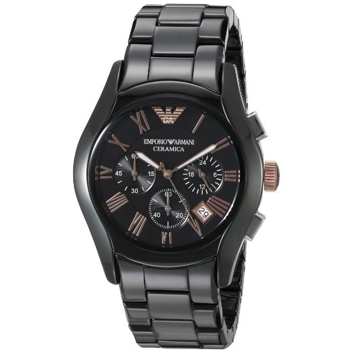 Montre Emporio Armani Homme AR1410 Montre bracelet quartz analogique en acier inoxydable