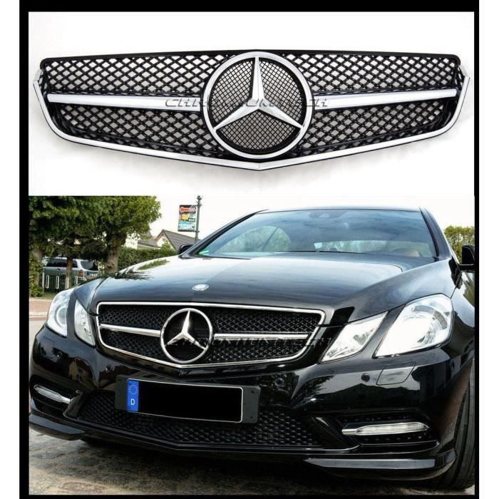 CALANDRE NOIR BRILLANT ET CHROME MERCEDES CLASSE E W207 COUPE PHASE 1 DE 05/2009 A 04/2013