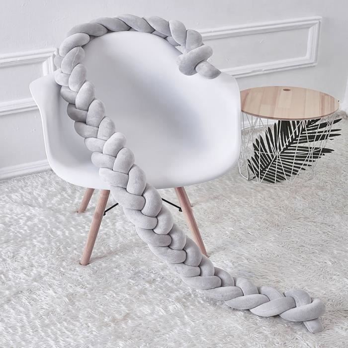 Soins bébéCoussin décoratif de literie décoratif pour bébé avec un noeud de noeud mou coloré et tressé YKK90618324_wat