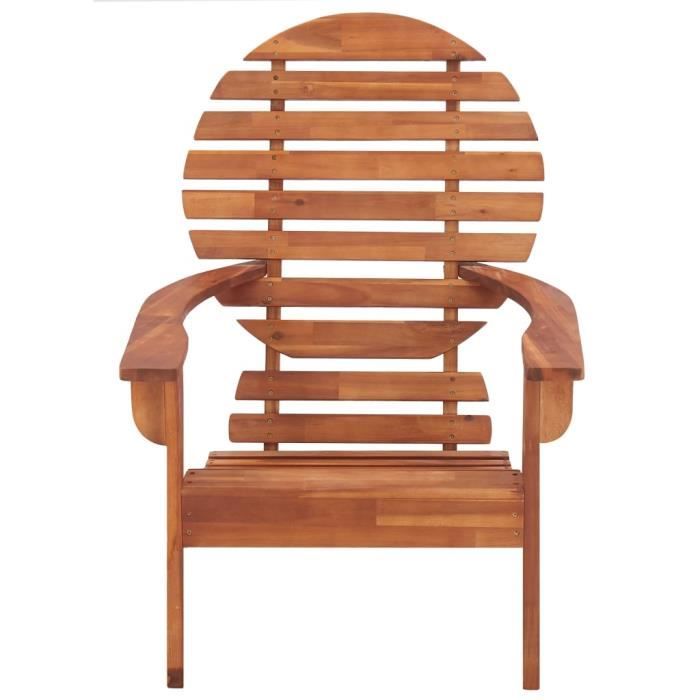 Chaise Adirondack -Bois d'acacia massif