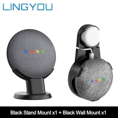 Support de socle de bureau Mini Google Home support mural support Assistants vocaux boîtier de support Compact prise d -EZPTESA11023