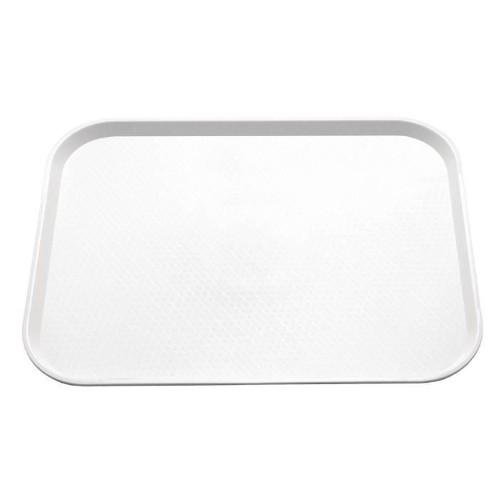 Rapide Kristallon plastique alimentaire Plateau blanc Grand