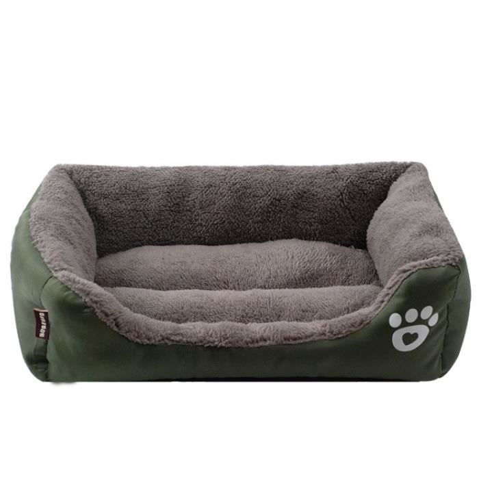 Corbeilles,Lit pour chiens de grande taille 10 couleurs, lit rembourré et doux, niche pour animaux - Type Dark Green-110x85x19cm