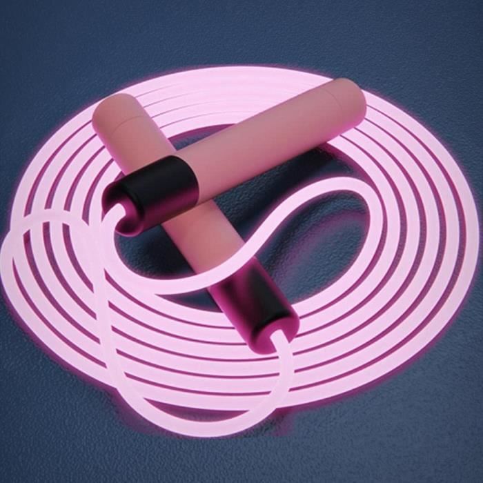corde à sauter lumineuse à led, corde à sauter de fitness pour enfants adultes, corde à sauter de vitesse corde à sauter réglable