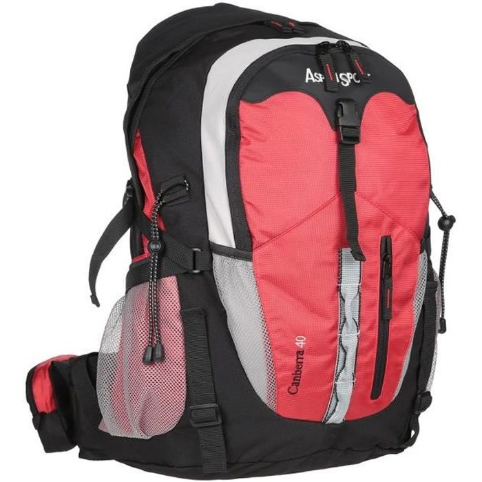 ASPENSPORT Backpack Canberra - Sac à dos 40 Litres Rouge