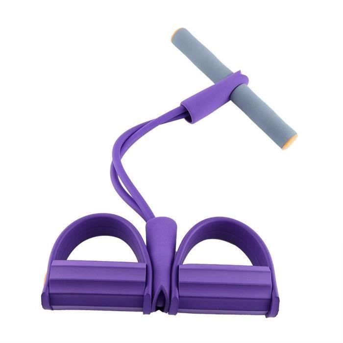 Bandes de Résistance Appareils Musculation Jambe Bras Cuisse Elastique Bandes d'Exercice Entraînement pour Fitness Yoga, Violet