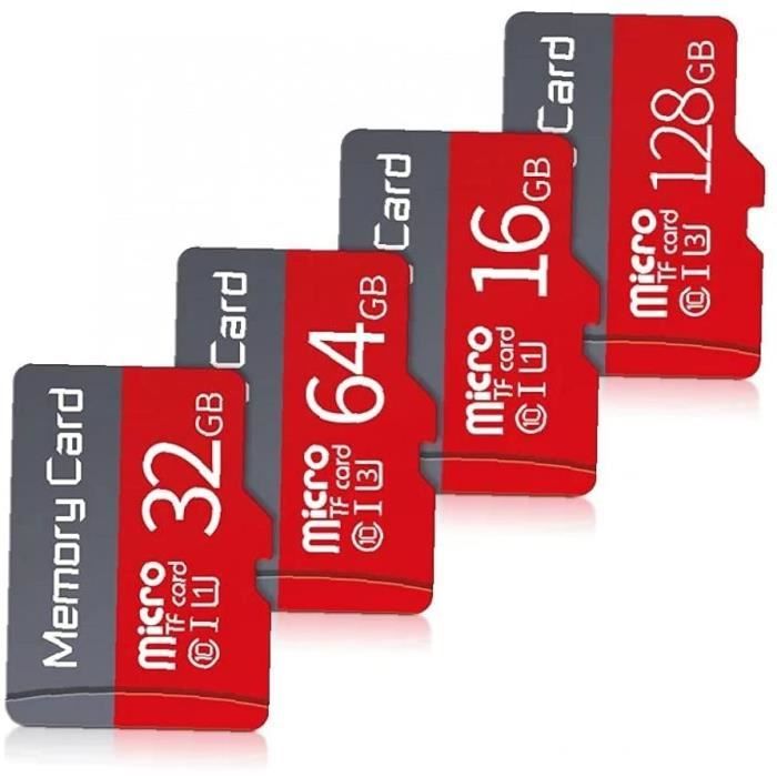 Mini cartes mémoire Portable 32 Go Mini SD Lecteur de carte SD avec l'adaptateur Mini SD pour la caméra Portable Outil de vie pr126