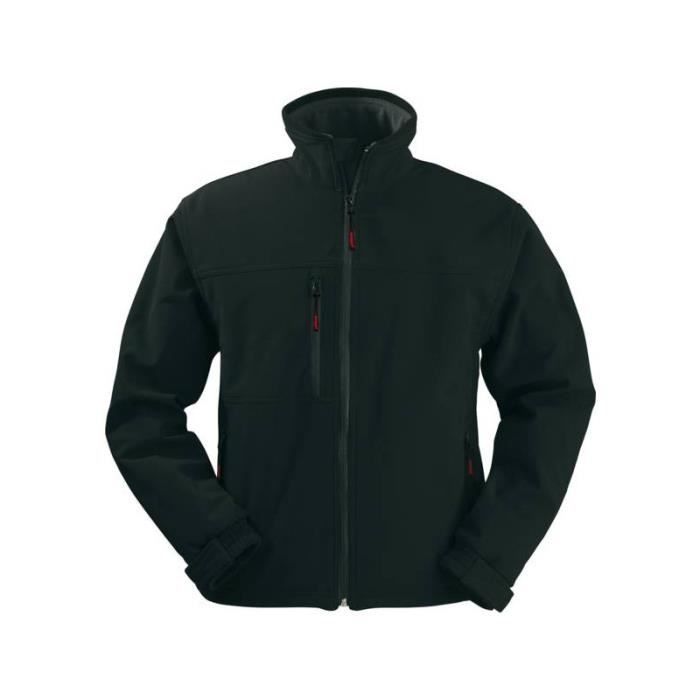 Veste yang softshell etanche et respirant noir taille xxxl
