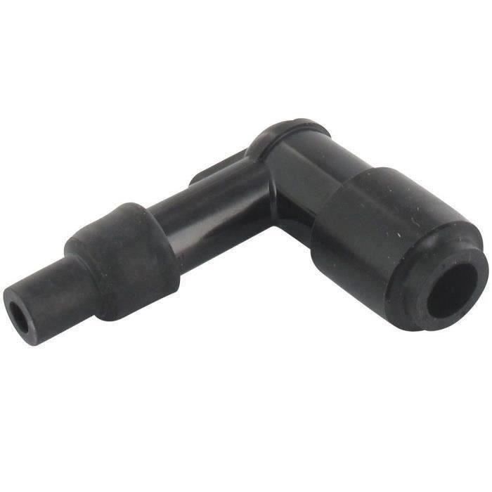 Antiparasite / Connecteur de bougie universel d'origine NGK 90° - LB05EPK- Résistance:5K-Ohms pour bougie d'allumage avec olive Ø: 1