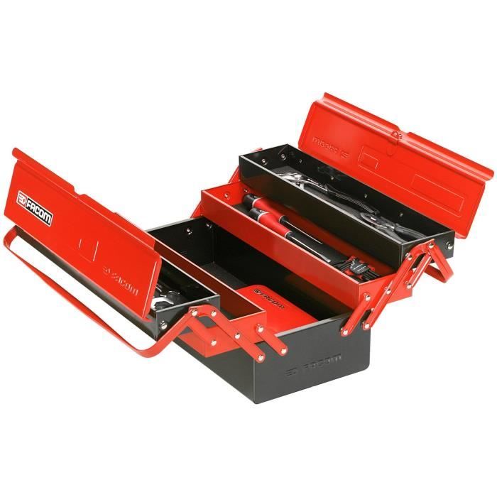Boite à Outils métallique 5 Cases FACOM - BT.11GPB - Capacité de rangement maximum de 30kg