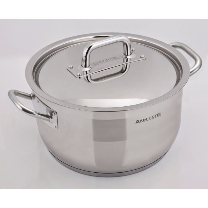 Faitout Gam'Hotel en inox 18/8 32 cm - Gam'Hotel Qualité Pro