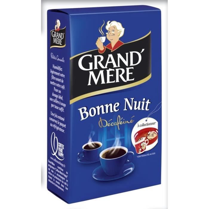 GRAND'MERE Bonne nuit Décaféine - Café moulu - 250 g