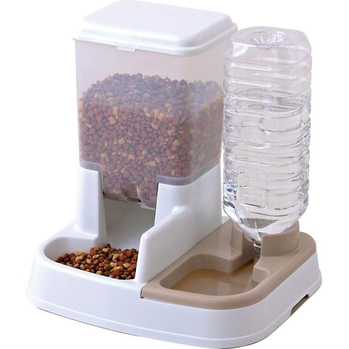 Iris Ohyama, Ditsributeur d'eau pour chien & chat - Pet Food Feeder JQ-350 - Blanc